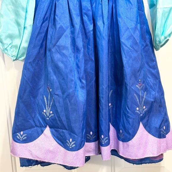 Frozen Anna Girls Disney Princess Costume Kids Party Dress size 5/6 - Picture 9 of 9